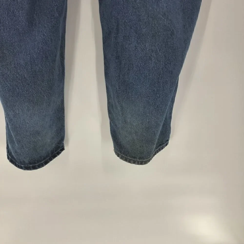 Carhartt 46x30 relaxed fit work jeans pants blue denim mens